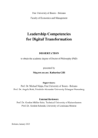 Leadership Competencies for Digital Transformation