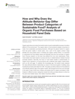 How and Why Does the Attitude-Behavior Gap Differ Between Product Categories of Sustainable Food? Analysis of Organic Food Purchases Based on Household Panel Data