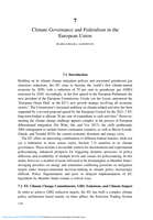 Climate Governance and Federalism in the European Union