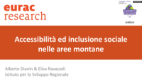 Accessibilità ed inclusione sociale nelle aree montane