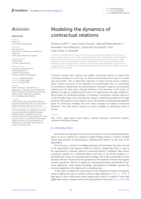Modeling the Dynamics of Contractual Relations