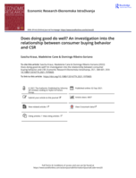 Does doing good do well? : An investigation into the relationship between consumer buying behavior and CSR