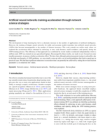 Artificial neural networks training acceleration through network science strategies