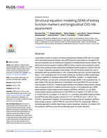 Structural equation modeling (SEM) of kidney function markers and longitudinal CVD risk assessment