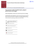 Tournaments within football teams: players’ performance and wages