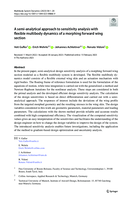 A semi-analytical approach to sensitivity analysis with flexible multibody dynamics of a morphing forward wing section