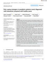 Pain coping strategies in 125 pediatric patients diagnosed with acute leukemias in the first month of therapy compared with healthy peers