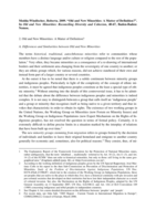 Old and New Minorities: A Matter of Definition?