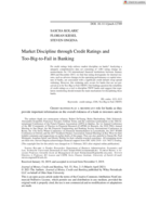 Market Discipline through Credit Ratings and Too-Big-to-Fail in Banking