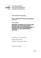 Sediment flushing as a mitigation measure for the hydropower production in silted reservoirs: a theoretical and experimental analysis