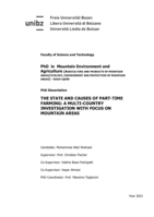 The state and causes of part-time farming: a multi-country investigation with focus on mountain areas