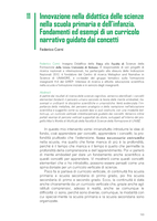 Innovazione nella didattica delle scienze nella scuola primaria e dell’infanzia: Fondamenti ed esempi di un curricolo narrativo guidato dai concetti