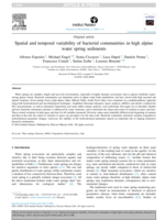 Spatial and temporal variability of bacterial communities in high alpine water spring sediments