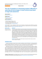 The role of metaphors in interpreting students’ difficulties in operating with percentages: A mixed method study based on large scale assessment