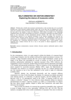 Self-oriented or visitor-oriented? Exploring the stance of museums online