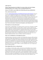 Editors Interview: Climate Change Integration in the Multilevel Governance of Italy and Austria: Shaping Subnational Policies in the Transport, Energy, and Spatial Planning Sectors