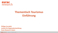 Introductory presentation and moderation of the topic table "Tourism"