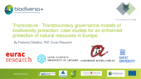 Transnature: Transboundary governance models of biodiversity protection: case studies for an enhanced protection of natural resources in Europe