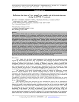Reflections that know of “new normal”: The complex role of physical educators during the COVID-19 pandemic
