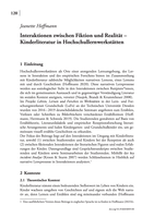 Interaktionen zwischen Fiktion und Realität: Kinderliteratur in Hochschullernwerkstätten
