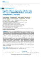 Impact in Software Engineering Activities After One Year of COVID-19
