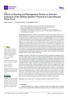 Effects of Housing and Management Factors on Selected Indicators of the Welfare Quality® Protocol in Loose-Housed Dairy Cows.
