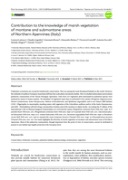 Contribution to the knowledge of marsh vegetation of montane and submontane areas of Northern Apennines (Italy)