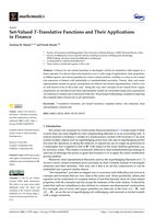 Set-Valued T-Translative Functions and Their Applications in Finance