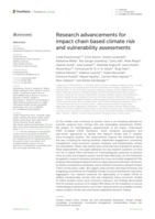 Research advancements for impact chain based climate risk and vulnerability assessments