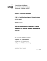 Role of novel chemical markers in wine authenticity and the modern winemaking process