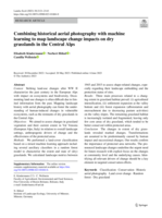 Combining historical aerial photography with machine learning to map landscape change impacts on dry grasslands in the Central Alps