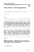 Epistemic uncertainty of probabilistic building exposure compositions in scenario-based earthquake loss models