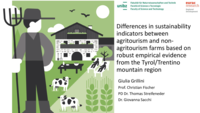 Differences in sustainability indicators between agritourism and non-agritourism farms based on robust empirical evidence from the Tyrol/Trentino mountain region