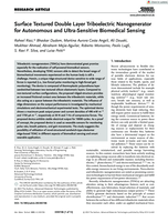 Surface Textured Double Layer Triboelectric Nanogenerator for Autonomous and Ultra-Sensitive Biomedical Sensing