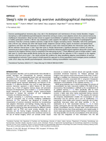 Sleep's role in updating aversive autobiographical memories