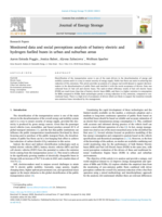 Monitored data and social perceptions analysis of battery electric and hydrogen fuelled buses in urban and suburban areas