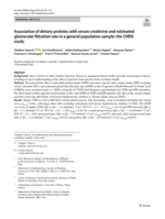 Association of dietary proteins with serum creatinine and estimated glomerular filtration rate in a general population sample: the CHRIS study
