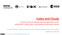 MOOC EOODS - Massive Open Online Course for earth observation and open data science: a course to educate the next generation of EO researchers in data cubes, cloud platforms and open science