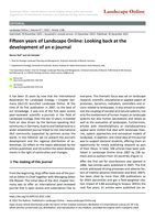 Fifteen years of Landscape Online: Looking back at the development of an e-journal