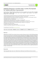 Habitats Directive in northern Italy: a series of proposals for habitat definition improvement