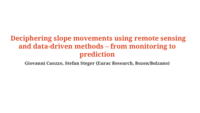 Deciphering slope movements using remote sensing and data-driven methods – from monitoring to prediction