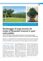 Monitoraggio di lungo termine dei residui di fitosanitari rinvenuti in spazi verdi pubblici