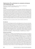 Optimization of ley seed mixtures in a mountain environment concerning forage yield
