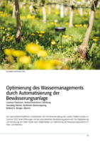 Optimierung des Wassermanagements durch Automatisierung der Bewässerungsanlage