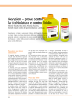 Revysion - prove contro la ticchiolatura e contro l' oidio