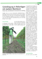 Gründüngung in Rebanlagen mit starkem Wachstum