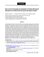 How can the technology be integrated in Outdoor Movement Education for children and the youth with special needs?
