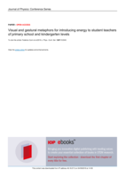 Visual and gestural metaphors for introducing energy to student teachers of primary school and kindergarten levels
