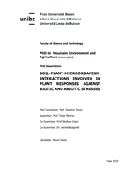 Soil-plant-microorganism interactions involved in plant responses against biotic and abiotic stresses