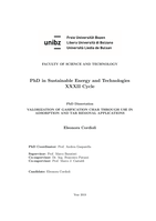 Valorization of gasification char through use in adsorption and tar removal applications